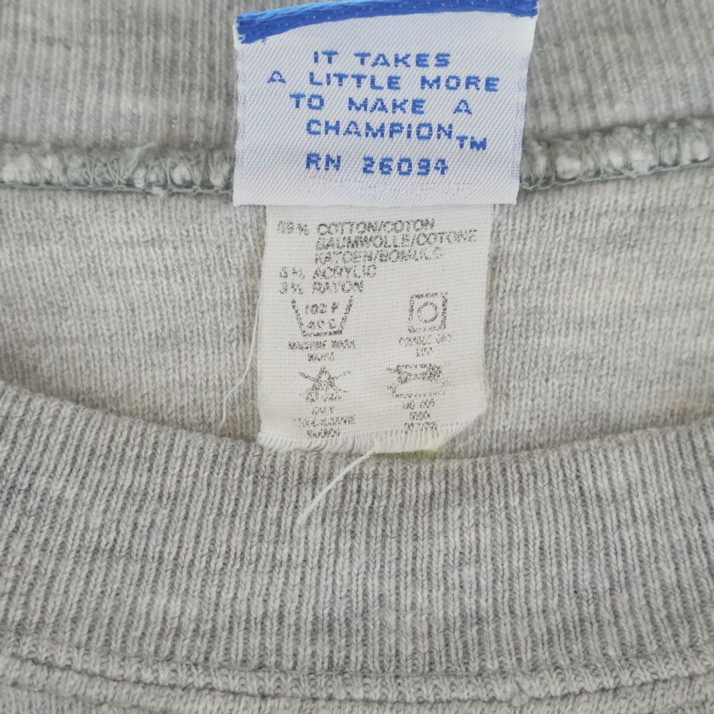 CHAMPION(チャンピオン) 80S DOUBLE FACE UMD ダブルフェイス 青タグ スウェット グレー