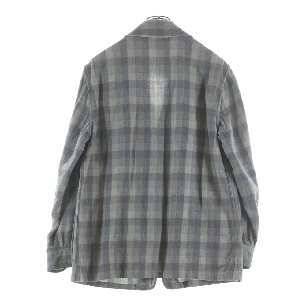 PENDLETON(ペンドルトン) 50S WOOL CHECK TAILERD JACKET ウール チェック テーラードジャケット グレー/オレンジ