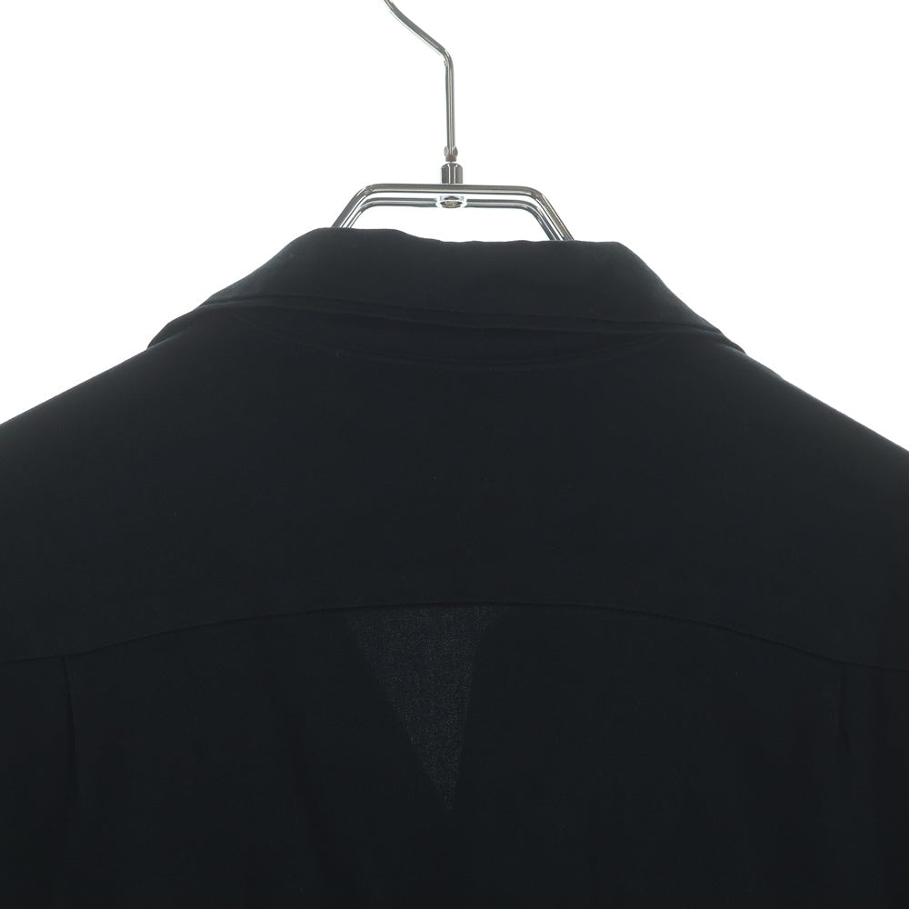 VINTAGE(ヴィンテージ) 50-60s GABARDINE L/S SOLID SHIRT ギャバジン 長袖シャツ ソリッド ロカシャツ ギャバシャツ ブラック