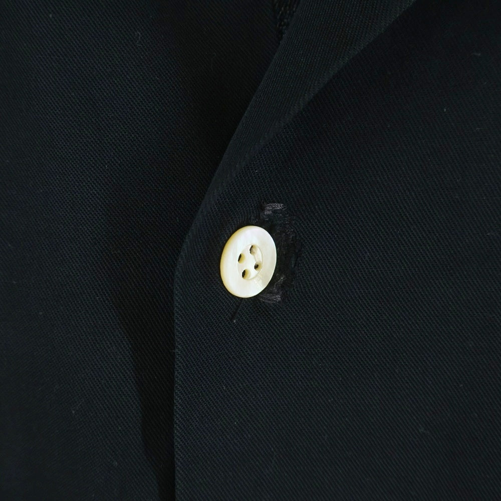 VINTAGE(ヴィンテージ) 50-60s GABARDINE L/S SOLID SHIRT ギャバジン 長袖シャツ ソリッド ロカシャツ ギャバシャツ ブラック