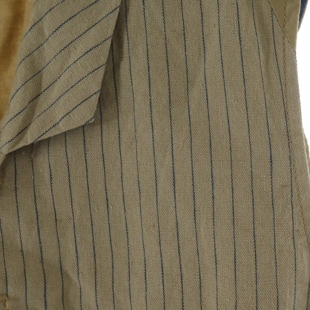 MISTER FREEDOM(ミスターフリーダム) STRIPE HACENDADO WAISTCOAT ストライプ ベスト ベージュ/ネイビー SC12783N/A