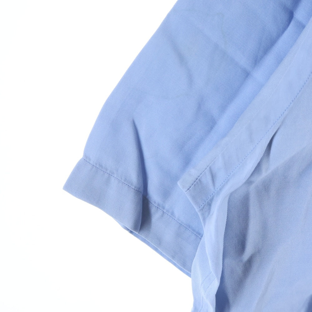 POLO RALPH LAUREN(ポロラルフローレン) CALDWELL SILK COTTON OPEN COLOR S/S SHIRT シルク コットン オープンカラー 開襟 半袖シャツ ブルー
