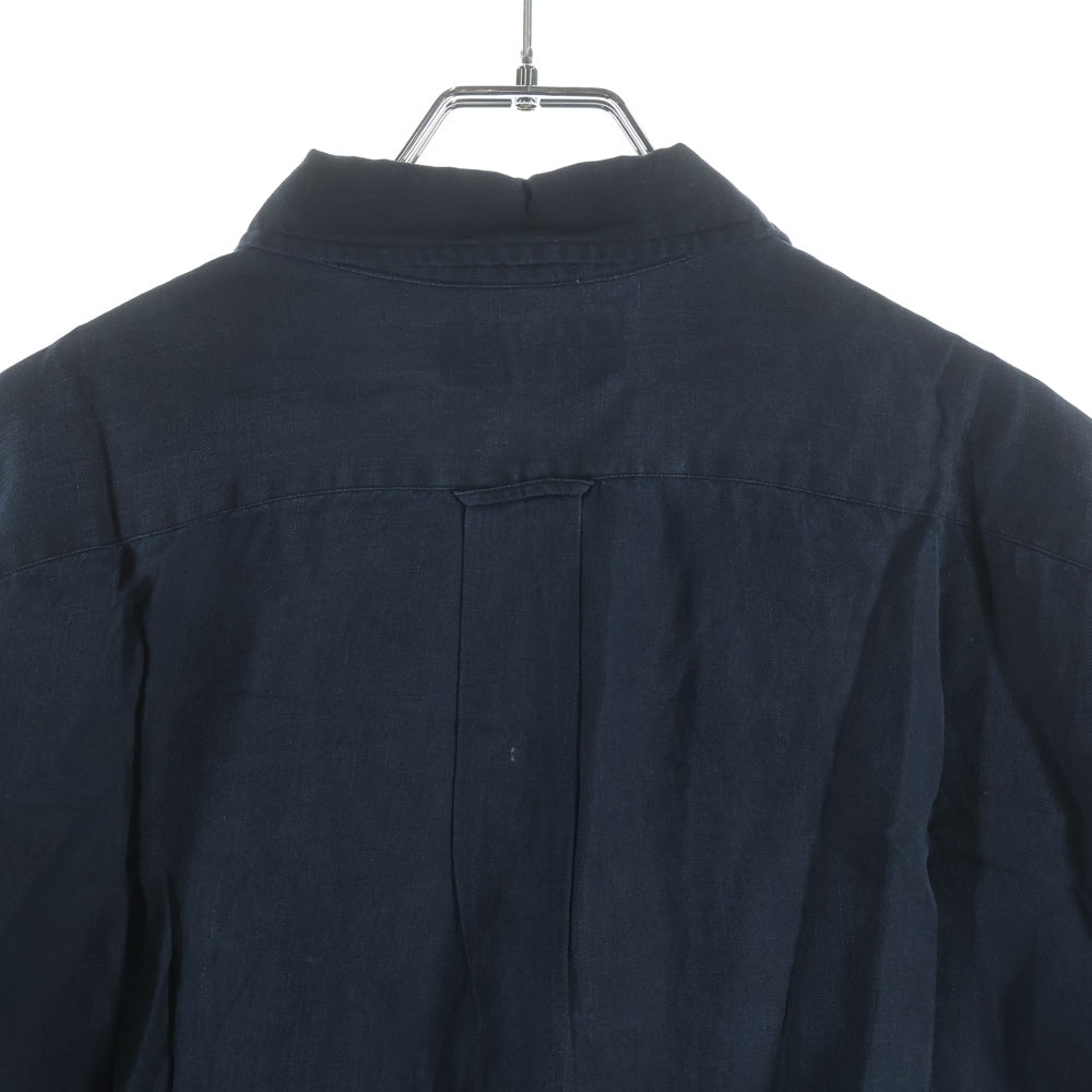 POLO RALPH LAUREN(ポロラルフローレン) CALDWELL SILK LINEN OPEN COLOR S/S SHIRT シルク リネン オープンカラー 開襟 半袖シャツ ブラック