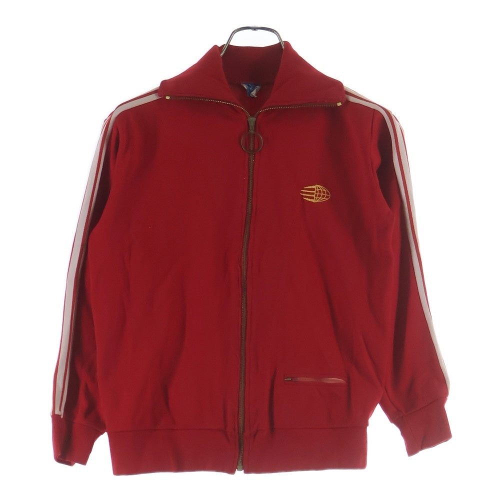adidas(アディダス) 60S CREATION VENTEX ZIP UP TRACK JACKET 地球儀 ジップアップ トラックジャケット ジャージ レッド