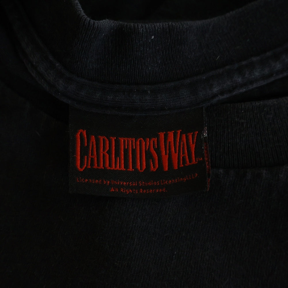 VINTAGE(ヴィンテージ) 90-00S CARLITO'S WAY MOVIE TEE カリートの道 ムービー 半袖Tシャツ カットソー ブラック