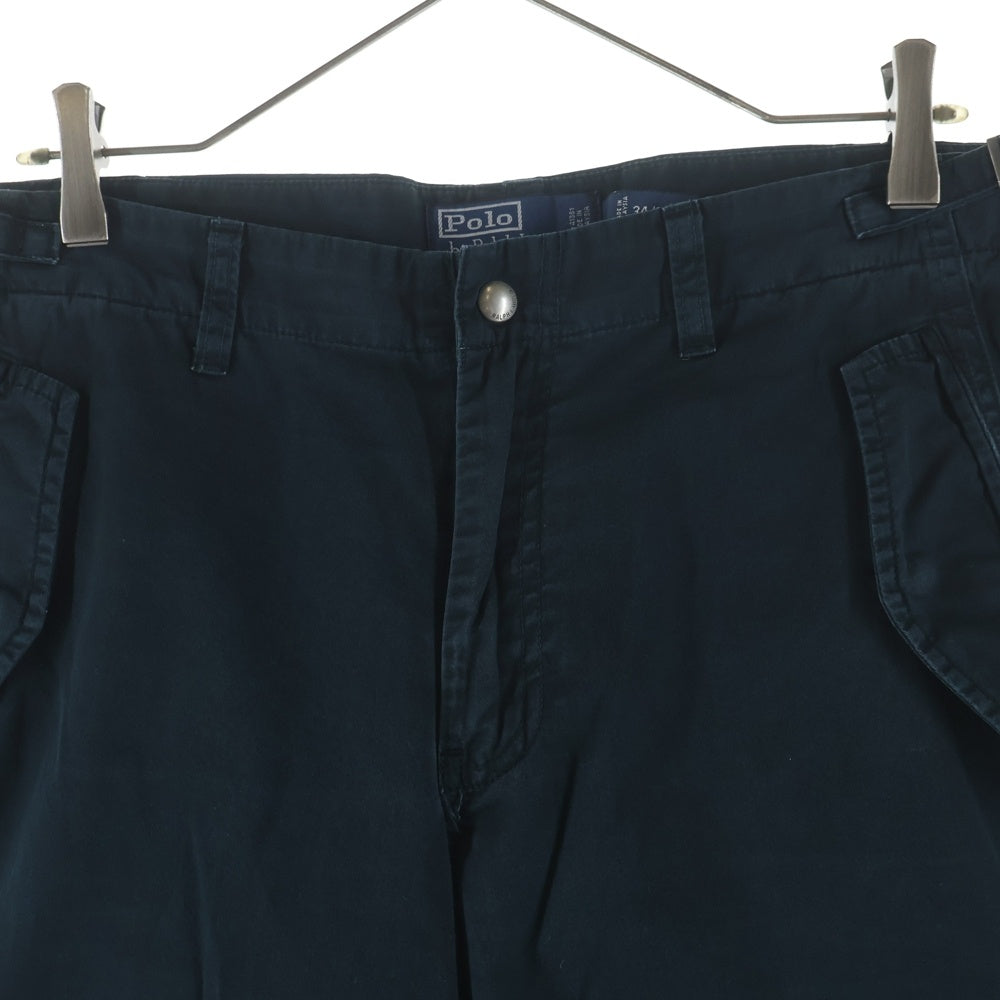POLO RALPH LAUREN(ポロラルフローレン) 90S MULTI POCKET CARGO PANTS マルチポケット カーゴパンツ Y2K ネイビー