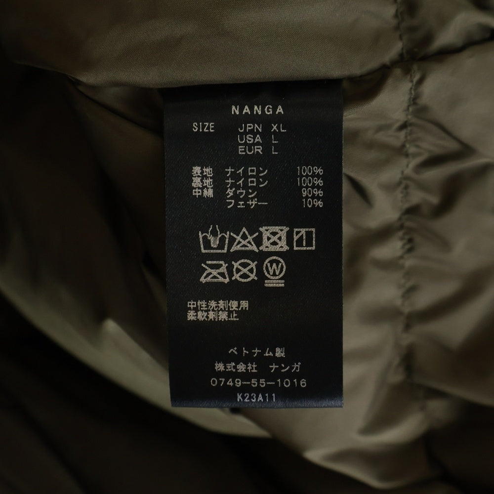 NANGA(ナンガ) AURORA DOWN JACKET オーロラ ダウンジャケット カーキ K23A11