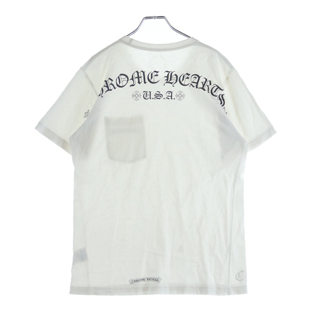 CHROME HEARTS(クロムハーツ) BACK ARCH USA LOGO TEE バックアーチ USAロゴ 半袖Tシャツ ホワイト