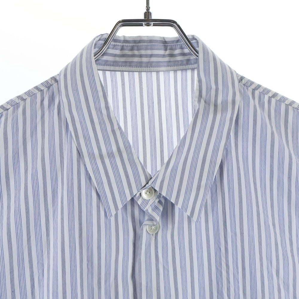 ESSAY(エッセイ) SH-1 BALLON SHIRT Sax Stripe バルーン ストライプ 長袖シャツ ES08MSH-01