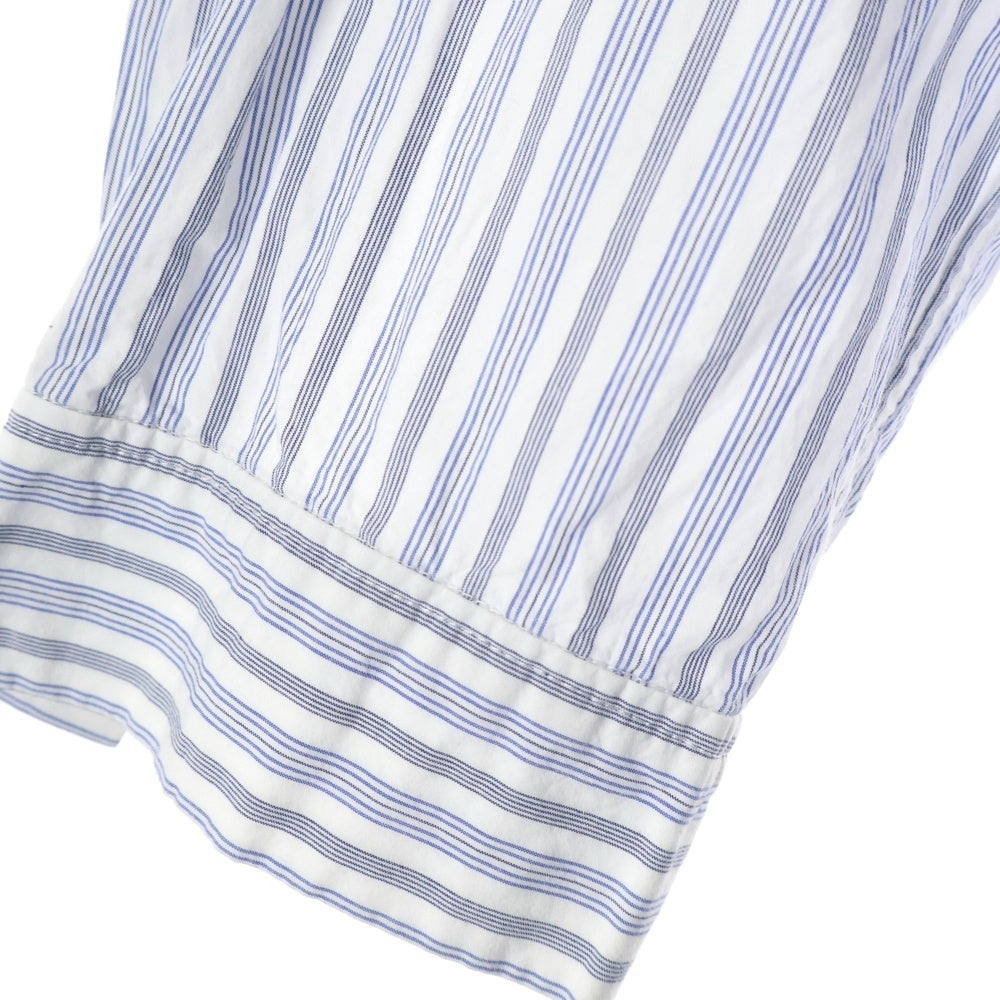 ESSAY(エッセイ) SH-1 BALLON SHIRT Sax Stripe バルーン ストライプ 長袖シャツ ES08MSH-01