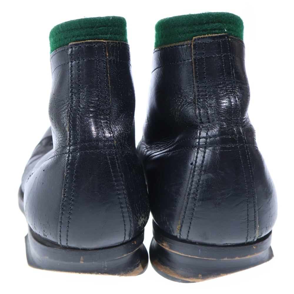 COMME des GARCONS HOMME PLUS(コムデギャルソンオムプリュス) プレーントゥ アンクルブーツ レザーローカットシューズ ダークブラウン