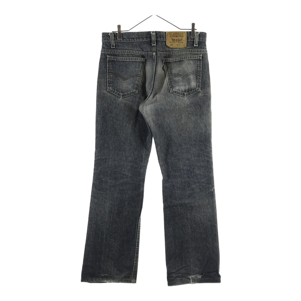 Levi's(リーバイス) 90S 517 スモールe ボタン裏刻印515 先染め USA製 ボタンフライ ブーツカット デニムパンツ ブラック