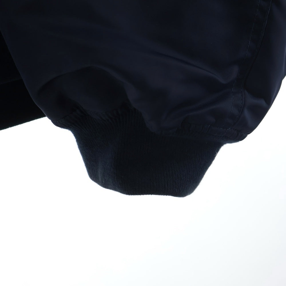 RAF SIMONS(ラフシモンズ) 23AW Classic bomber with leather patchRS MOD.231-M619 ロゴ パッチ クラシック オーバーサイズ MA-1 ボンバー ジャケット ブルゾン