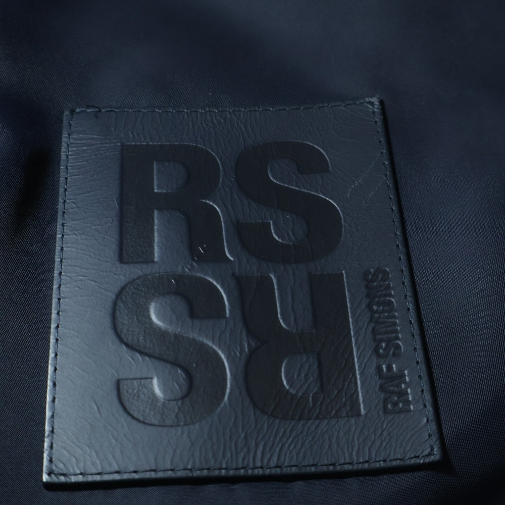 RAF SIMONS(ラフシモンズ) 23AW Classic bomber with leather patchRS MOD.231-M619 ロゴ パッチ クラシック オーバーサイズ MA-1 ボンバー ジャケット ブルゾン
