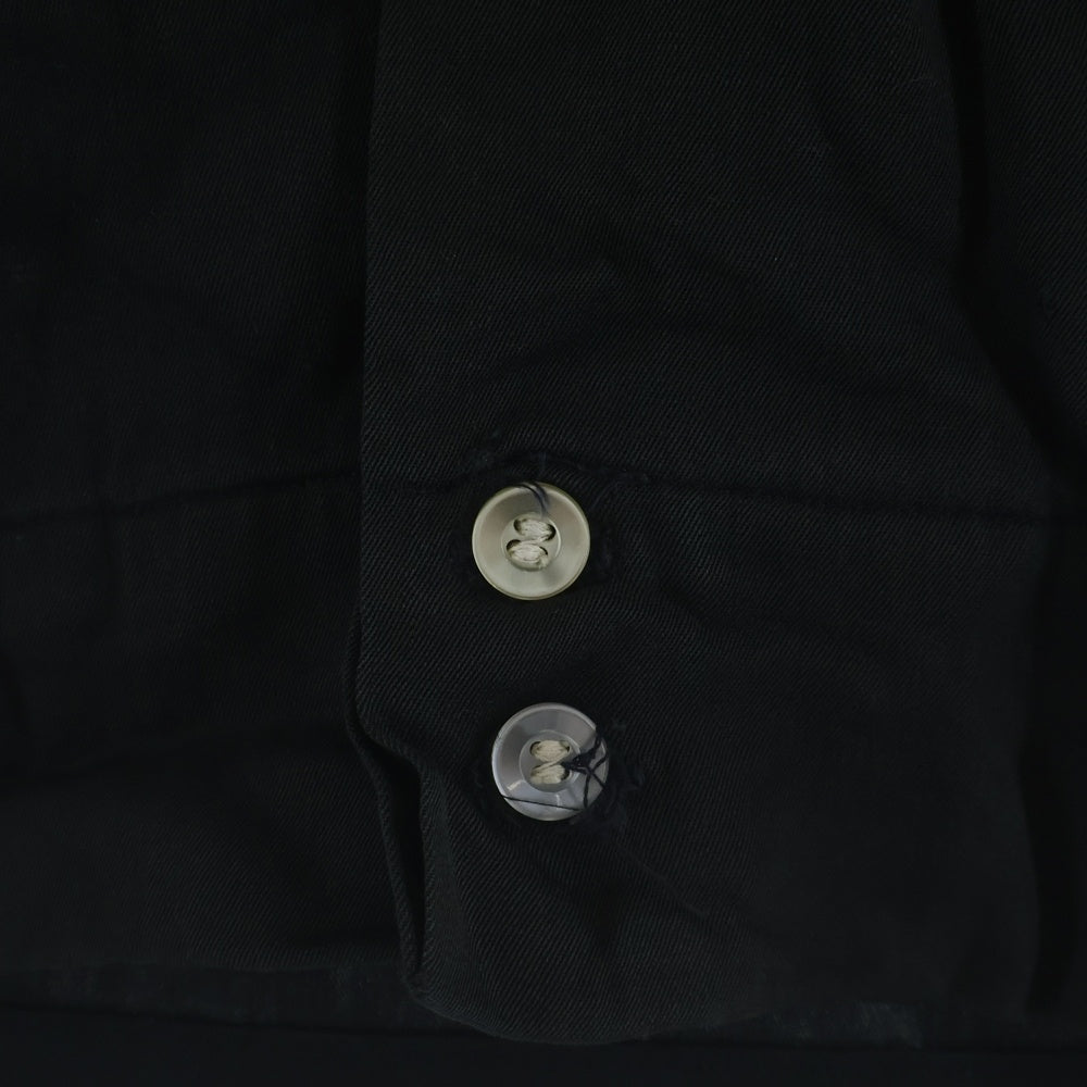 VINTAGE(ヴィンテージ) 50S KENT CRAFTS FLOCK PRINT RAYON BOWLING SHIRTS フロッキープリント ボーリングシャツ ブラック