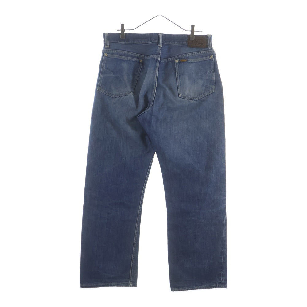 VINTAGE(ヴィンテージ) 50S COPPER KING by CAN'T BUST'EM DENIM PANTS 耳あり 片爪 レザーパッチ 股リベット デニムパンツ インディゴ