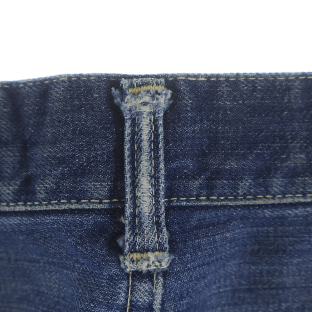 VINTAGE(ヴィンテージ) 50S COPPER KING by CAN'T BUST'EM DENIM PANTS 耳あり 片爪 レザーパッチ 股リベット デニムパンツ インディゴ