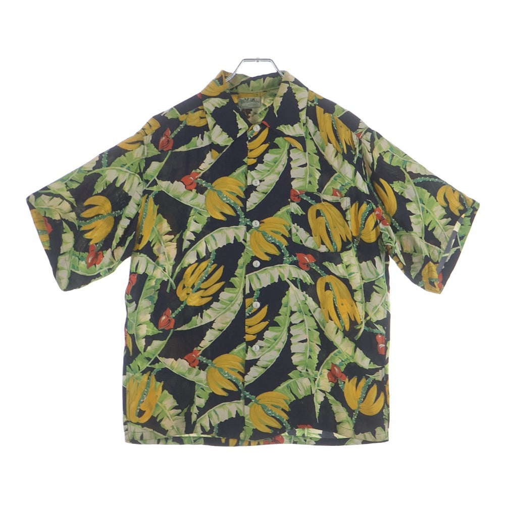 VINTAGE(ヴィンテージ) 50S MALIHINI BANANA LEAF ALOHA SHIRT バナナリーフ 半袖アロハシャツ マルチカラー
