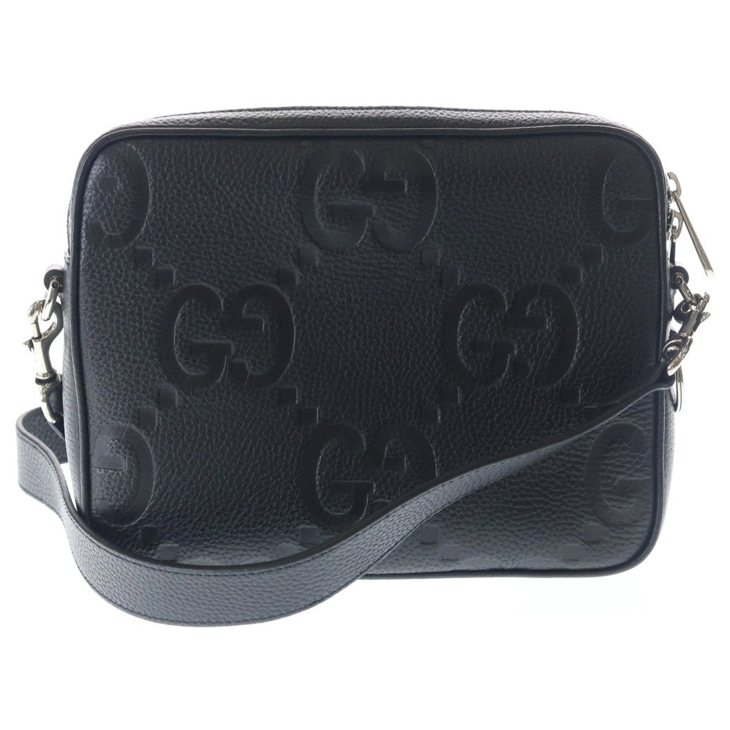 【極美品】グッチ GUCCI ボディバッグ GG柄 キャンバス レザー ブラック GGキャンバス GUCCI グッチ GGエムブレム スーパーミニバッグ クロス