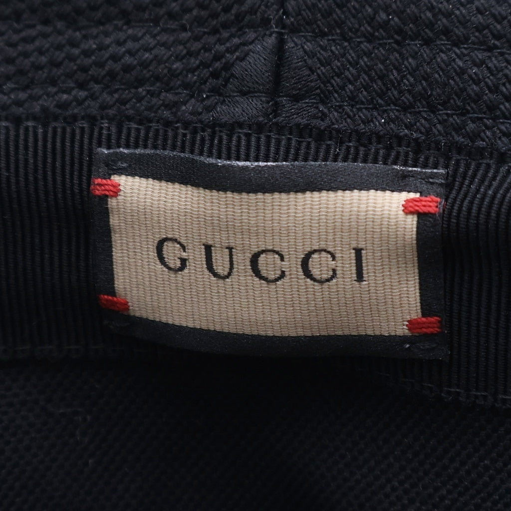 GUCCI(グッチ) JUMBO GG HAT 727563 ジャンボGG バケットハット ブラック