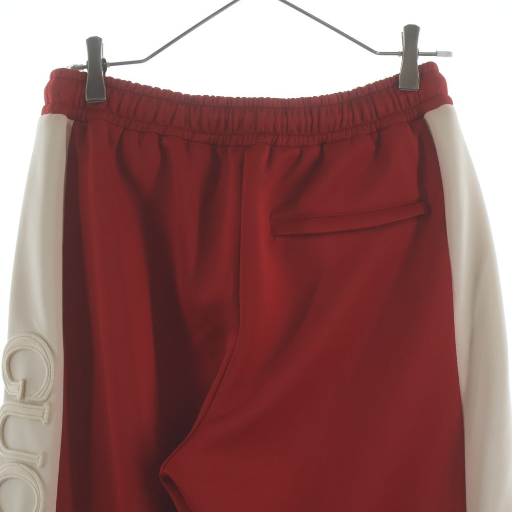 GUCCI(グッチ) Neoprene Track Webbed Pant サイドロゴ トラックパンツ レッド 715190