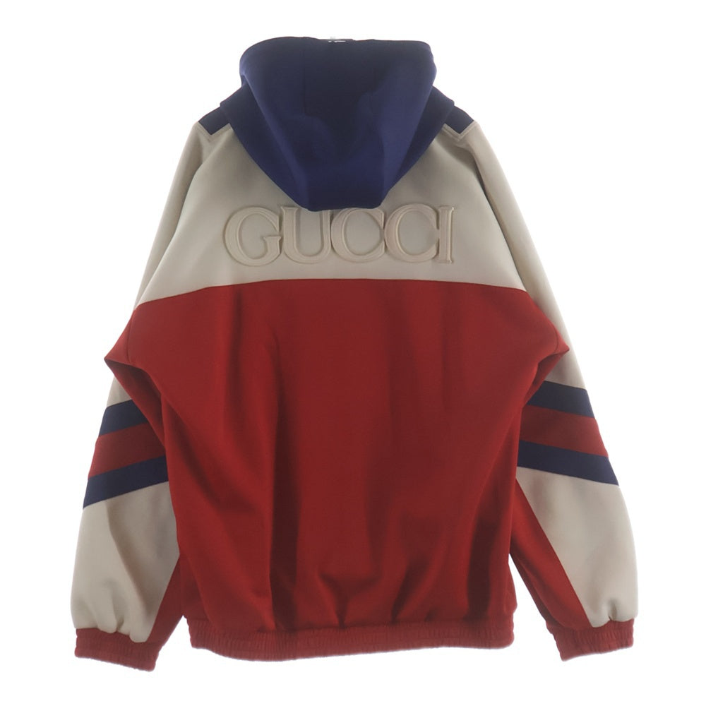 GUCCI(グッチ) Neoprene Half-Zip Webbed Jacket 706413 ナポレオン ハーフジップ ジャケット マルチカラー