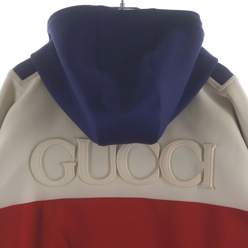 GUCCI(グッチ) Neoprene Half-Zip Webbed Jacket 706413 ナポレオン ハーフジップ ジャケット マルチカラー