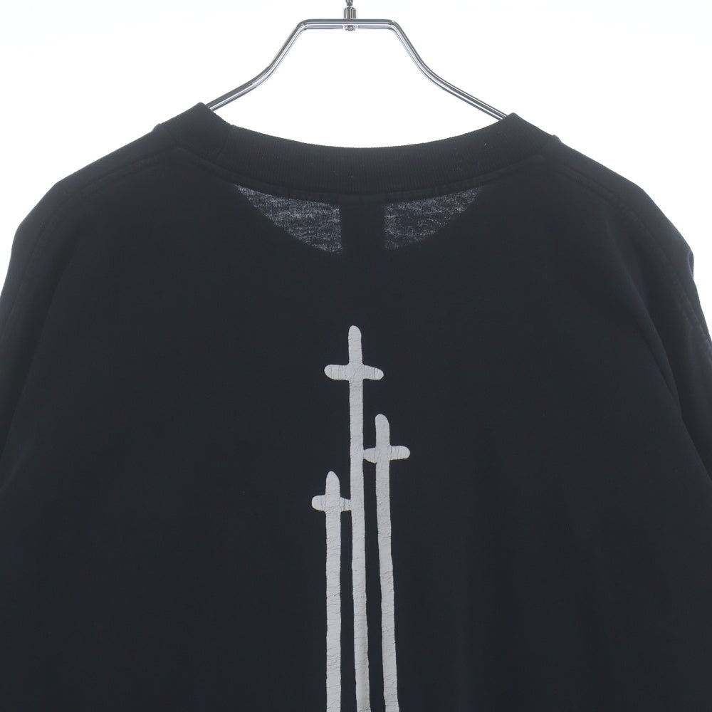 CHROME HEARTS(クロムハーツ) RS3 CROSS L/S TEE ヴァーティカルロゴ アールエススリー 長袖クルーネックカットソー ブラック