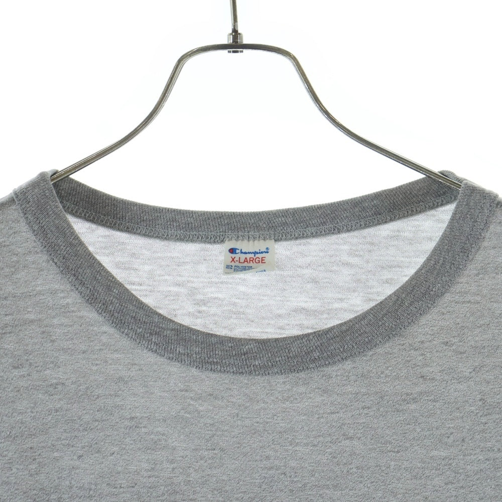 CHAMPION(チャンピオン) 80S RAIDERS PRINT TEE ライダース プリント 半袖カットソーTシャツ グレー