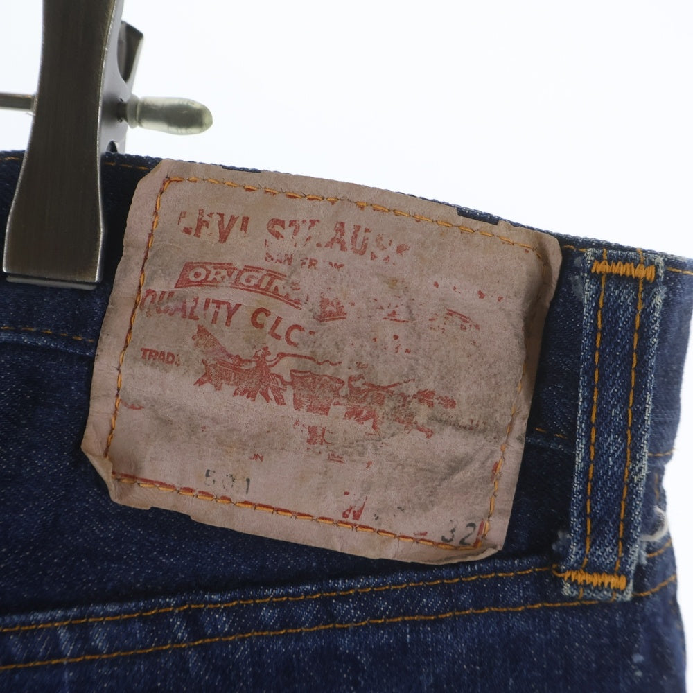 Levi's(リーバイス) 70S 501 66BIG E ボタン裏刻印2 ボタンフライ 紙パッチ 通常R 両面タブ 赤耳 デニムパンツ インディゴ