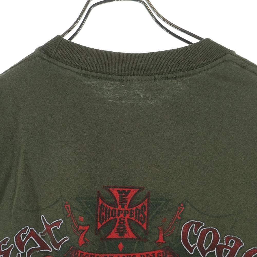 VINTAGE(ヴィンテージ) 00S WEST COAST CHOPPERS ウエストコーストチョッパーズ 半袖Tシャツ カットソー カーキ