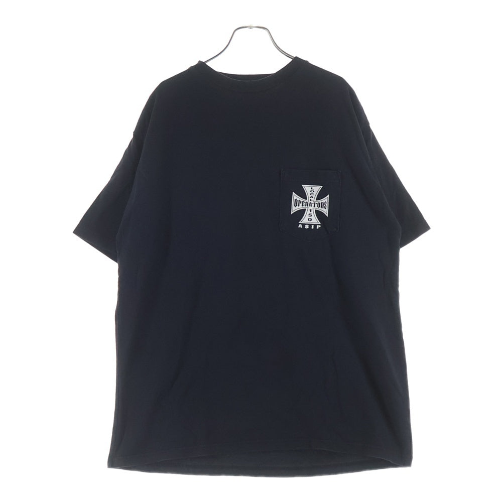 VINTAGE(ヴィンテージ) 90-00S LOCAL 150 OPERATORS ASIP CROSS ローカル ワンフィフティ オペレーターズ クロス 半袖Tシャツ カットソー ブラック