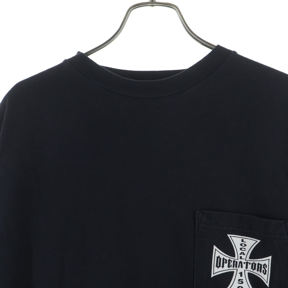 VINTAGE(ヴィンテージ) 90-00S LOCAL 150 OPERATORS ASIP CROSS ローカル ワンフィフティ オペレーターズ クロス 半袖Tシャツ カットソー ブラック