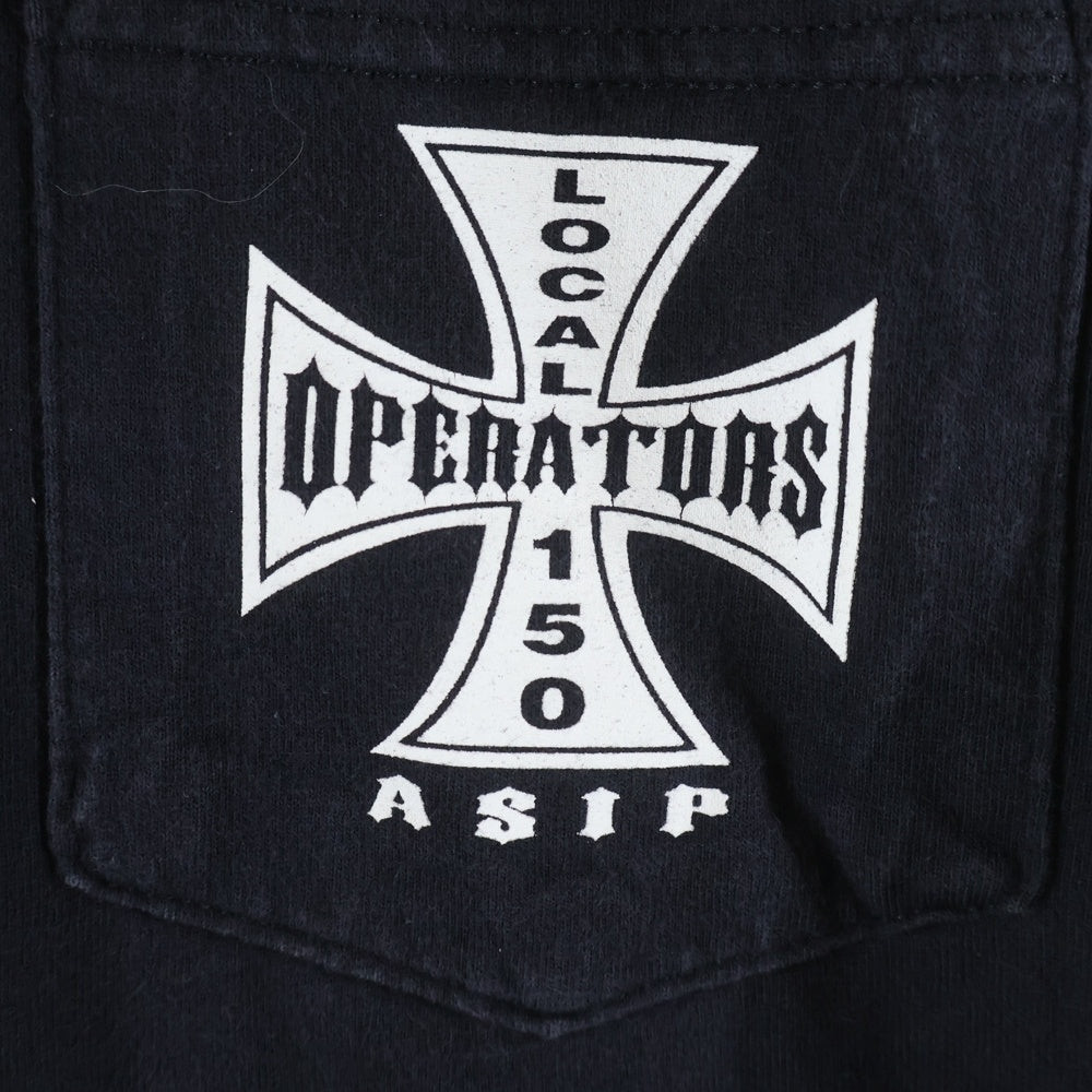 VINTAGE(ヴィンテージ) 90-00S LOCAL 150 OPERATORS ASIP CROSS ローカル ワンフィフティ オペレーターズ クロス 半袖Tシャツ カットソー ブラック