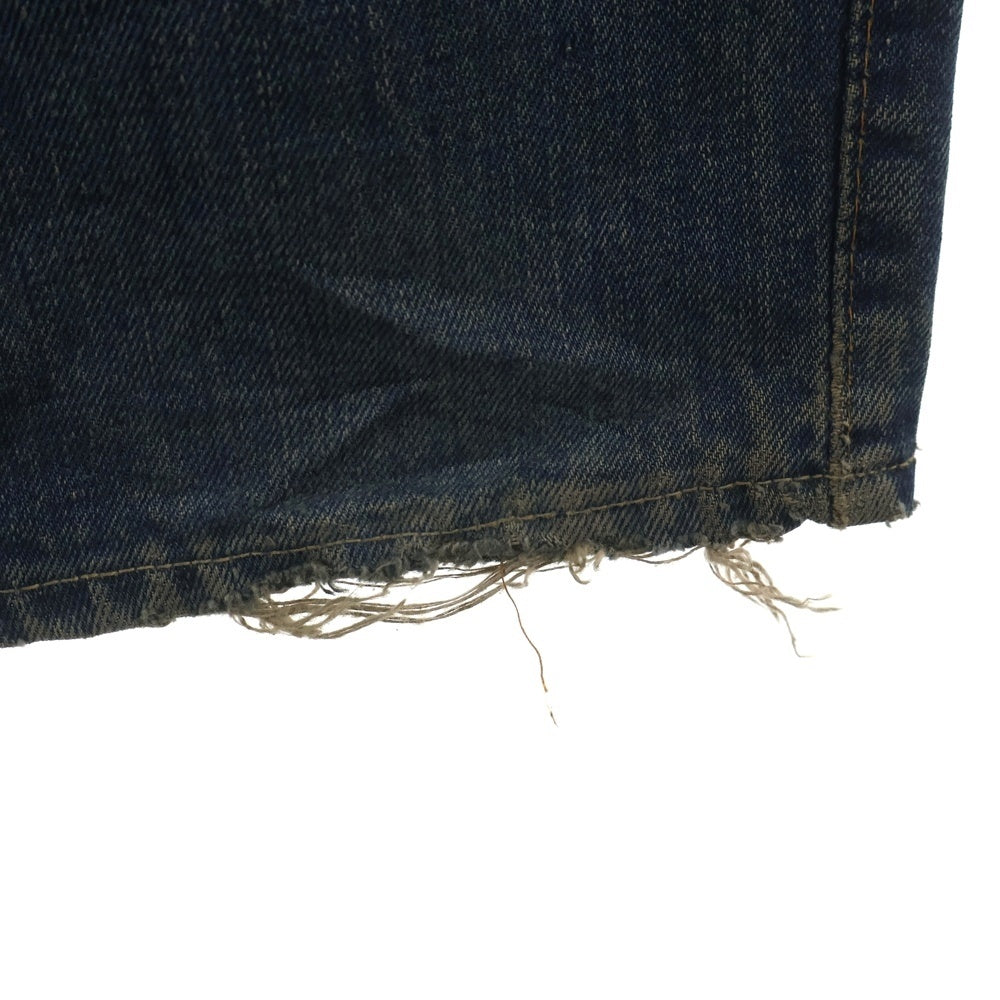 Levi's(リーバイス) 60S VINTAGE 505 BIG E ボタン裏刻印16 SCOVILL ZIP 耳付き ジップフライデニムパンツ インディゴ