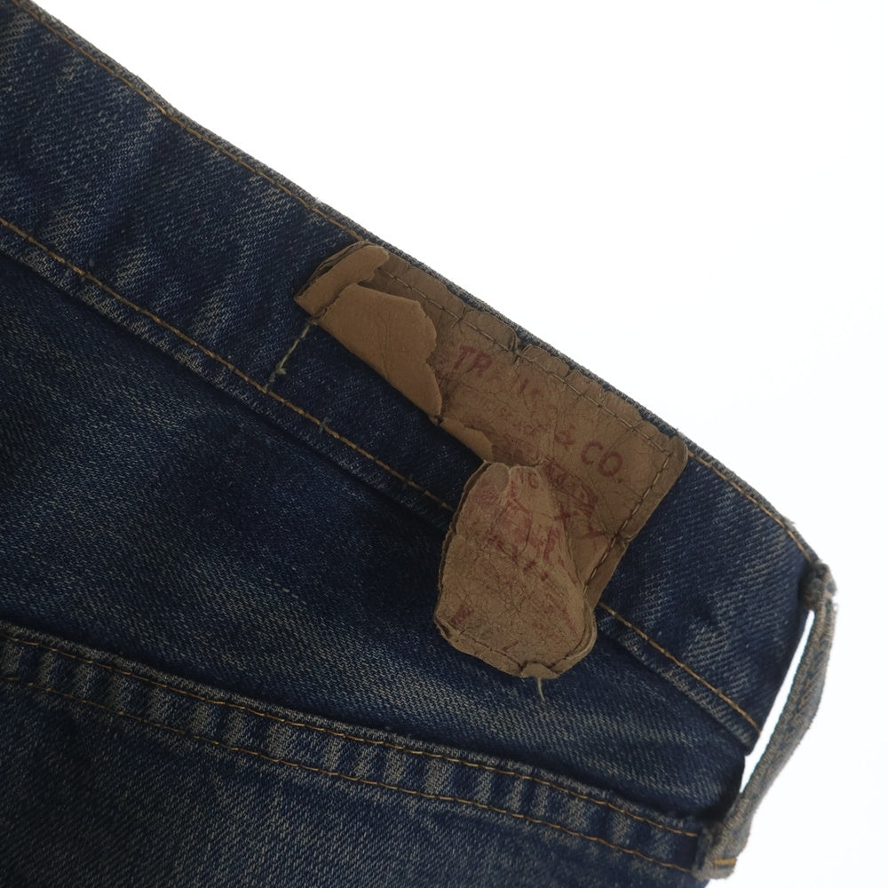 Levi's(リーバイス) 60S VINTAGE 505 BIG E ボタン裏刻印16 SCOVILL ZIP 耳付き ジップフライデニムパンツ インディゴ