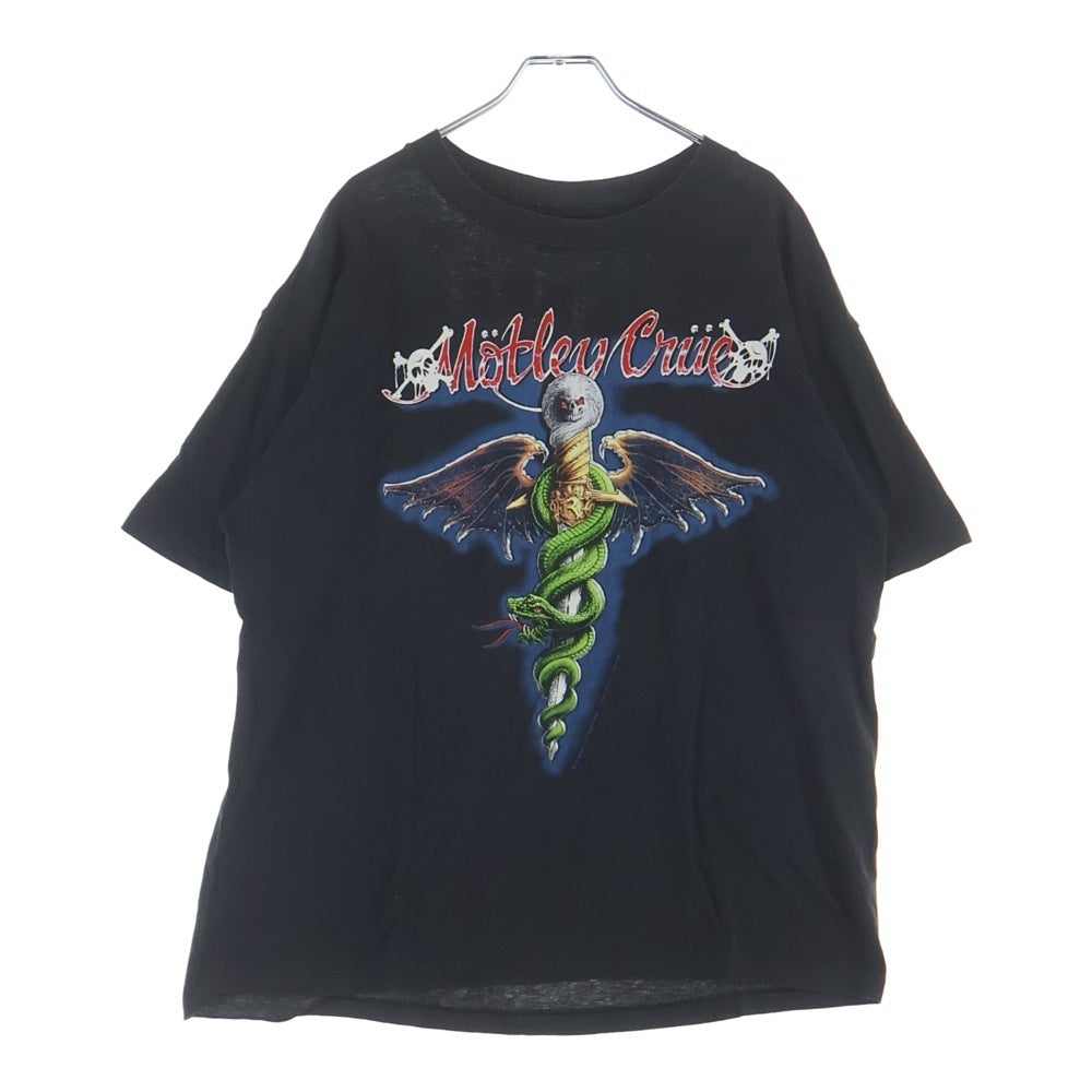 VINTAGE(ヴィンテージ) 90S MOTLEY CRUE 1989 Dr.FEELGOOD モトリークルー バンド 半袖Tシャツ カットソー ブラック