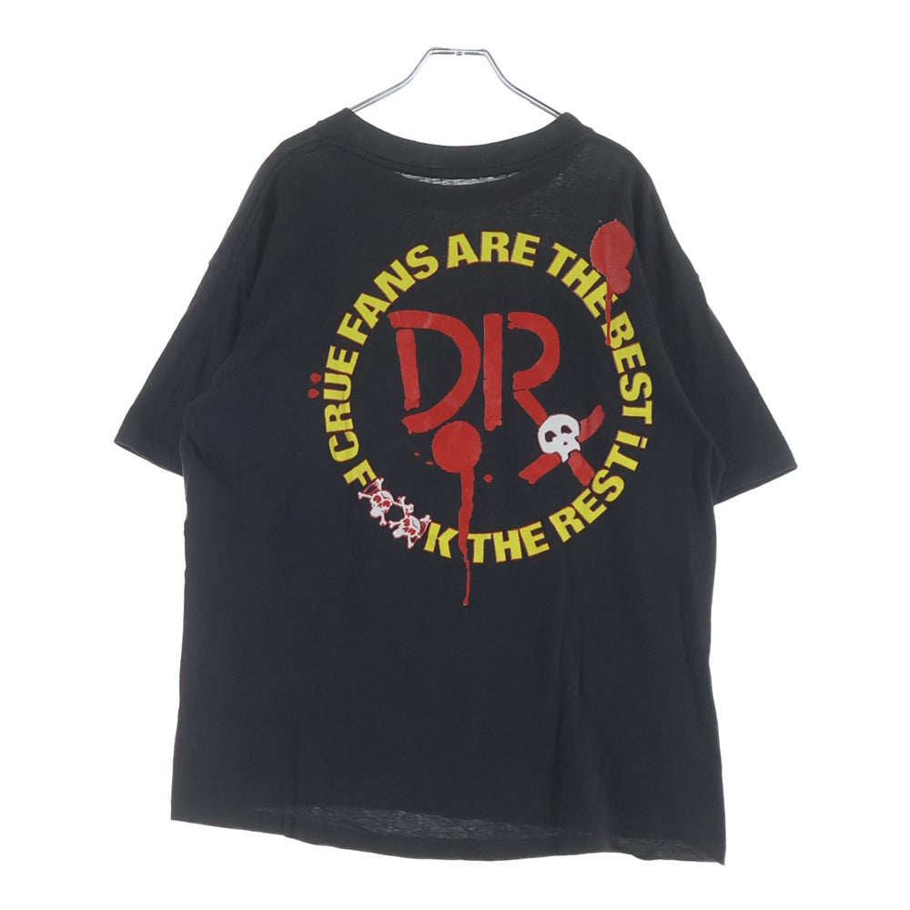 VINTAGE(ヴィンテージ) 90S MOTLEY CRUE 1989 Dr.FEELGOOD モトリークルー バンド 半袖Tシャツ カットソー ブラック