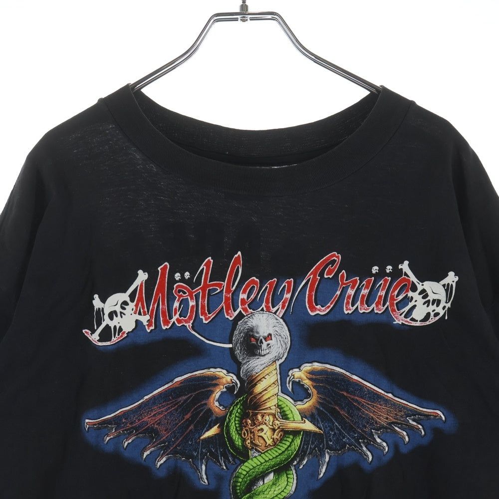 VINTAGE(ヴィンテージ) 90S MOTLEY CRUE 1989 Dr.FEELGOOD モトリークルー バンド 半袖Tシャツ カットソー ブラック