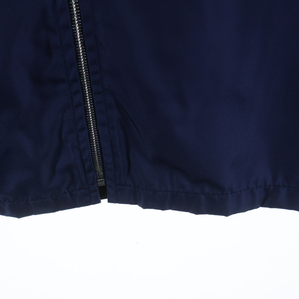 PRADA(プラダ) 00S NYLON GABARDINE JACKET ナイロン ギャバジン ジップ 半袖 ジャケット ネイビー