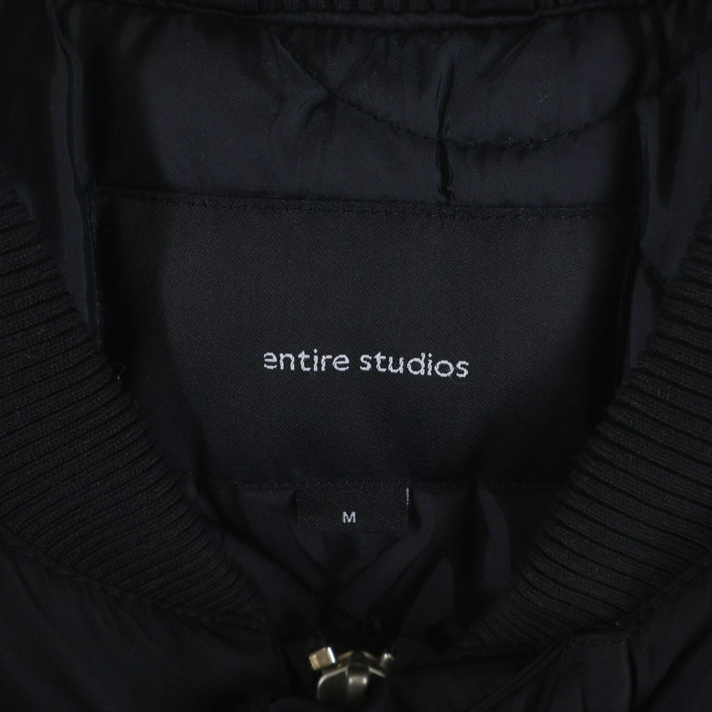 entire studios(エンタイア スタジオ) A-2 TYPE BOMBER JACKET ボンバージャケット ブラック