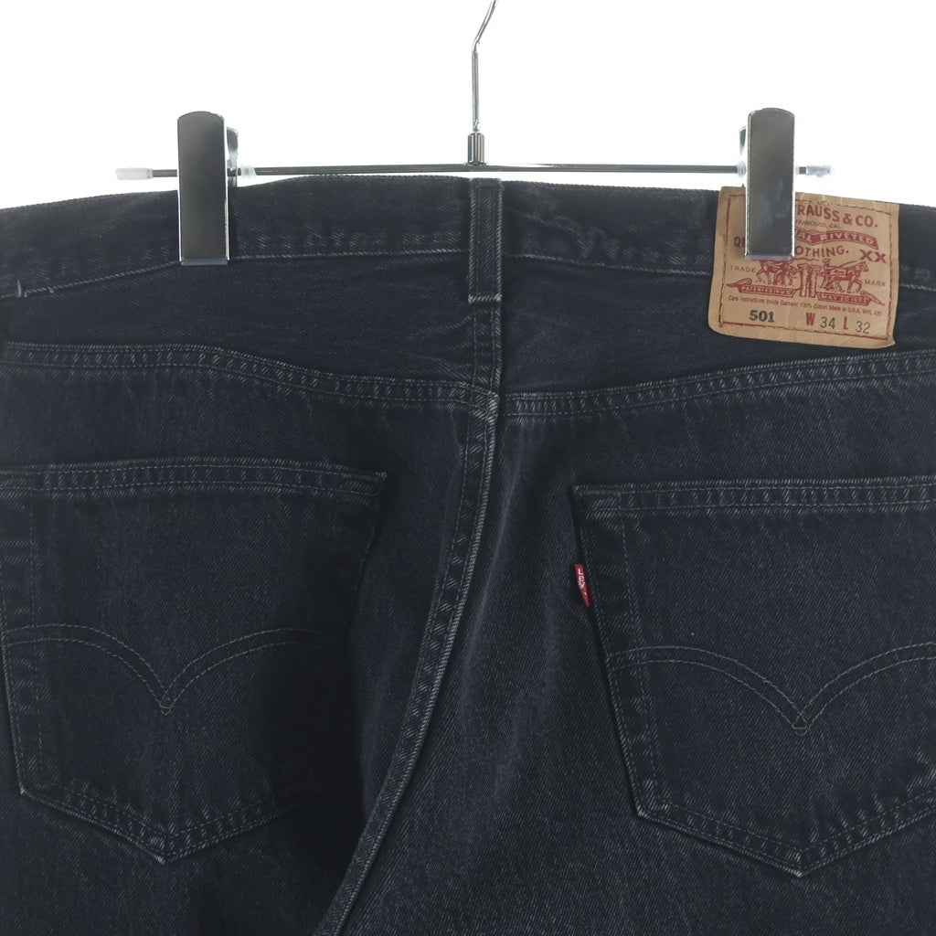 Levi's(リーバイス) 90S 501 後染め スモールe ボタン裏刻印522 デニムパンツ ブラック