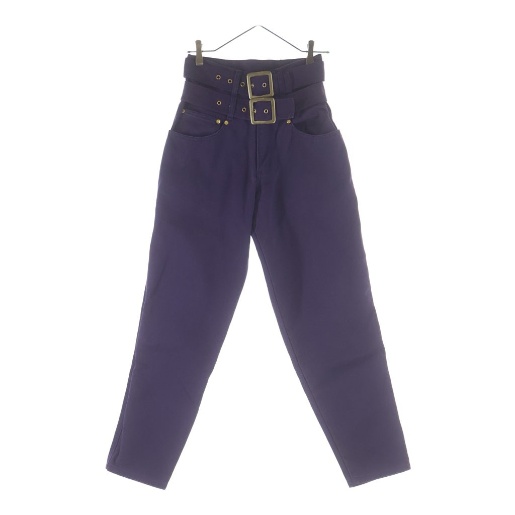 Jean Paul GAULTIER(ジャンポールゴルチエ) 99AW Archive JUNIOR GAULTIER Double Belted Work Pantsダブルベルテッド ワークパンツ パープル レディース
