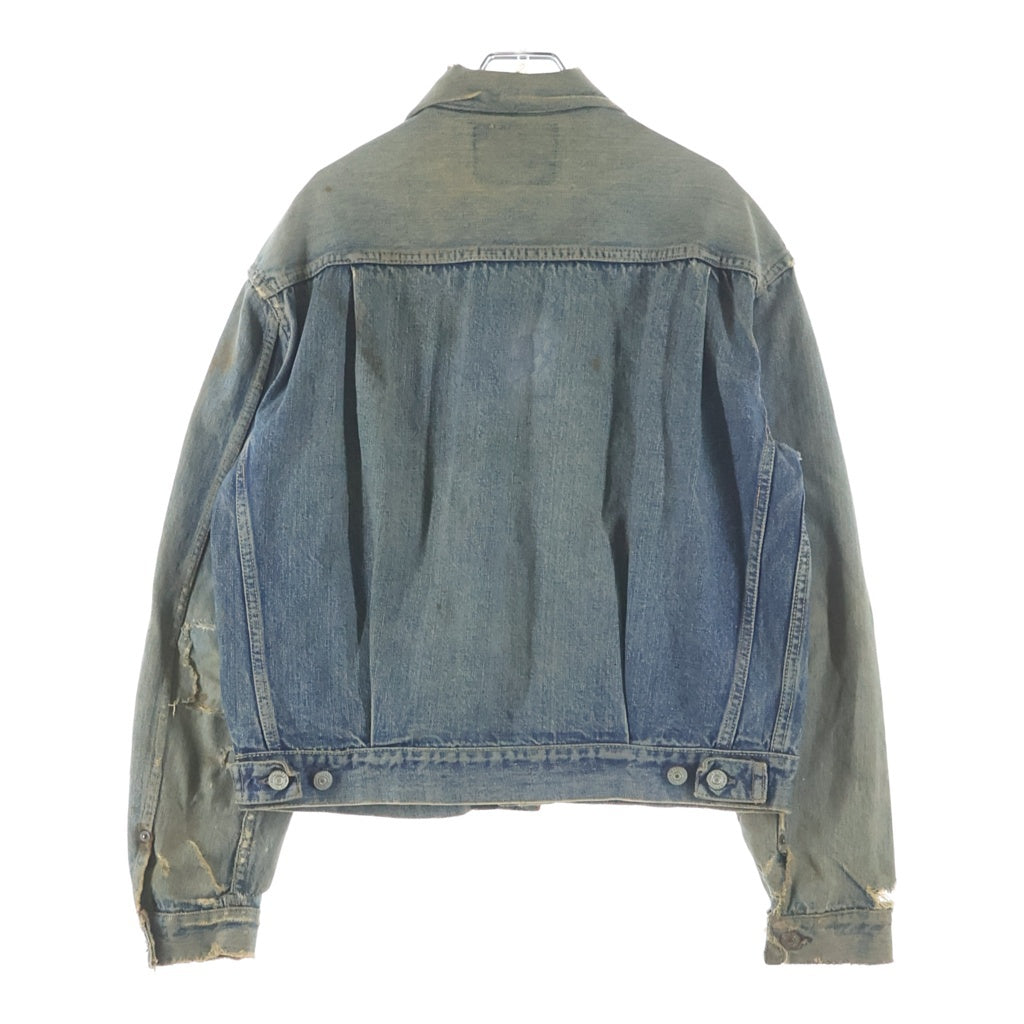 Levi's(リーバイス) 50S 507XX 2nd BIG E ハギ付き ボタン裏刻印無し レインボーステッチ デニムジャケット インディゴ