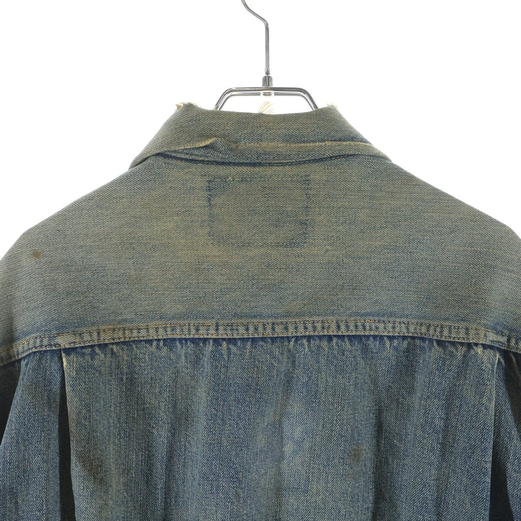 Levi's(リーバイス) 50S 507XX 2nd BIG E ハギ付き ボタン裏刻印無し レインボーステッチ デニムジャケット インディゴ