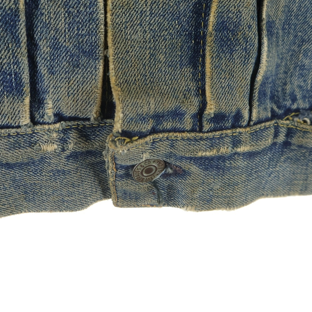 Levi's(リーバイス) 50S 507XX 2nd BIG E ハギ付き ボタン裏刻印無し レインボーステッチ デニムジャケット インディゴ