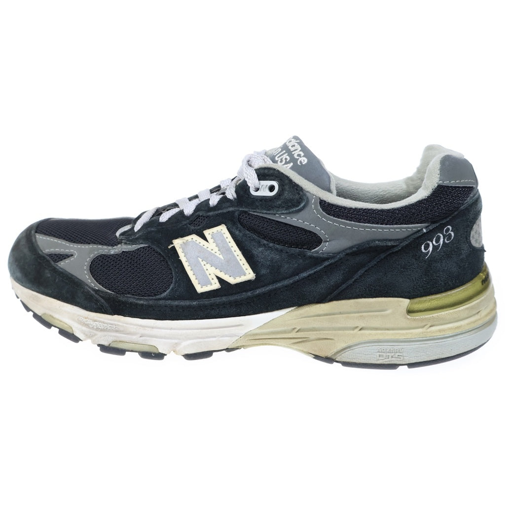 New Balance(ニューバランス) 993 ローカット メッシュ スニーカー ブラック/グレー MR993BK