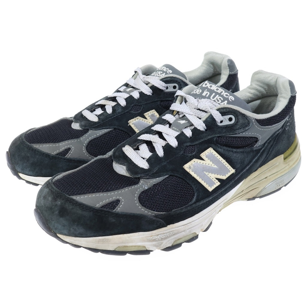 New Balance(ニューバランス) 993 ローカット メッシュ スニーカー ブラック/グレー MR993BK