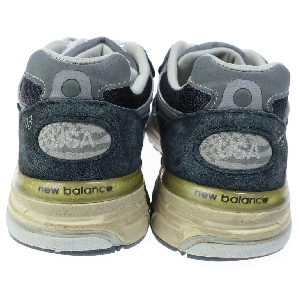 New Balance(ニューバランス) 993 ローカット メッシュ スニーカー ブラック/グレー MR993BK