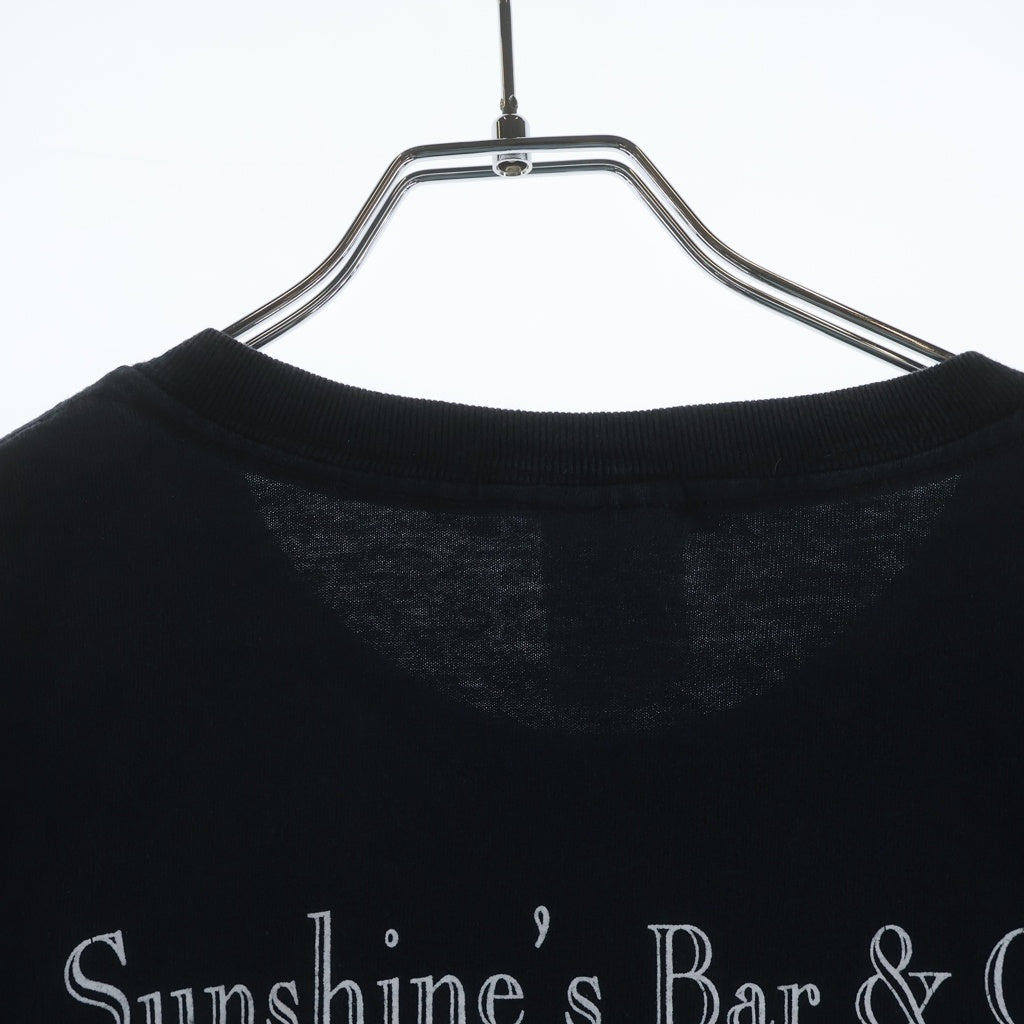 VINTAGE(ヴィンテージ) 00S SUNSHINES BAR & GRILL SKULL LOGO スカルロゴ 両面プリント 半袖Tシャツ カットソー ブラック